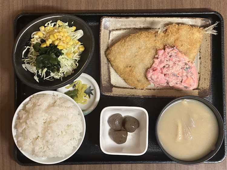 アジフライ定食
